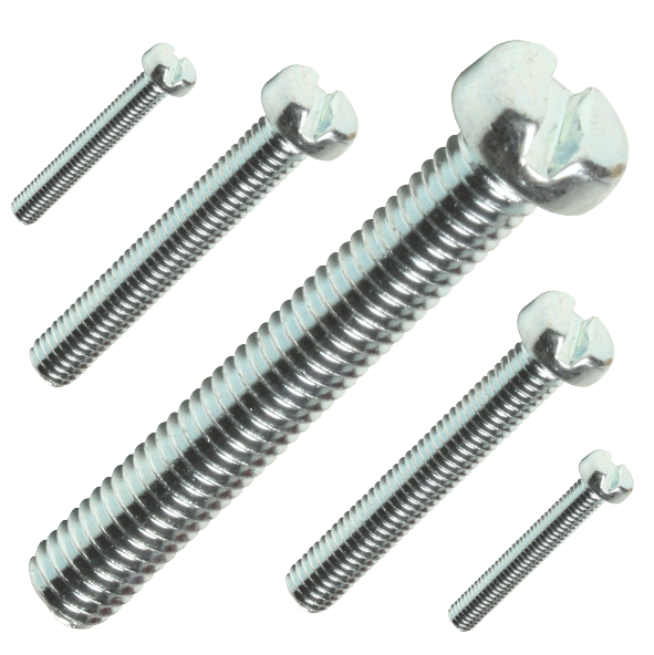 Express Electrical Zinc Plated Slotted Cheese Head Machine Screws